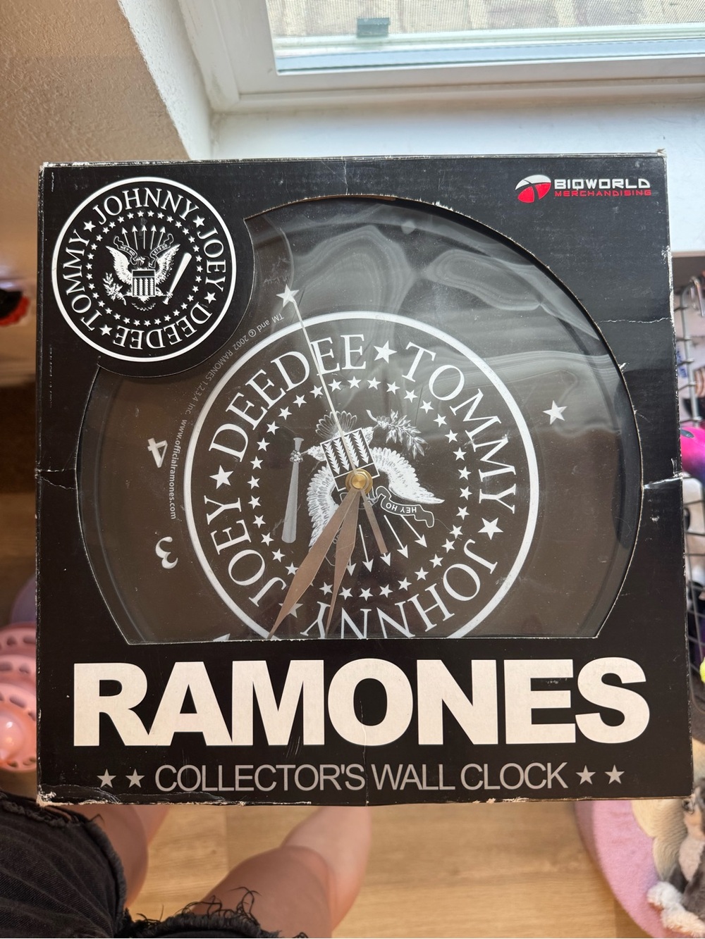 Vintage 2003 Bioworld Ramones Black and White Collector's Wall Clock